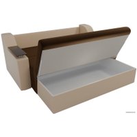 Диван Лига диванов Сенатор 100713 120 см (коричневый/бежевый)