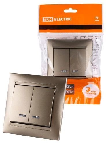 

Выключатель TDM Electric Лама SQ1815-0705 (бронза)