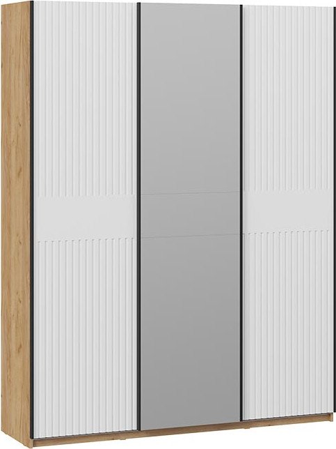 

Шкаф-купе Трия Оскар Хилтон Т2 1800 271106 (ручка черная/дуб крафт золотой/белый матовый)