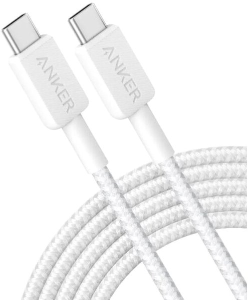 

Кабель Anker USB Type-C - USB Type-C A81F5G21 (0.9 м, белый)