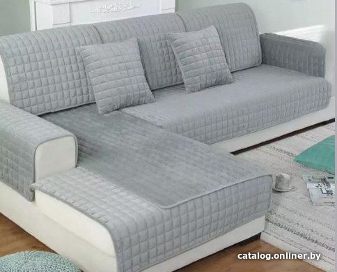 Набор покрывал на мягкую мебель Elegans Home Textile светло-серый