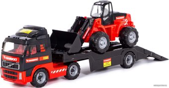 Набор Полесье Автомобиль-трейлер+трактор-погрузчик Mammoet Volvo 204-02 56825