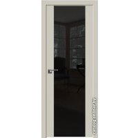 Межкомнатная дверь ProfilDoors 110U L 80x200 (магнолия сатинат, стекло lacobel черный лак)