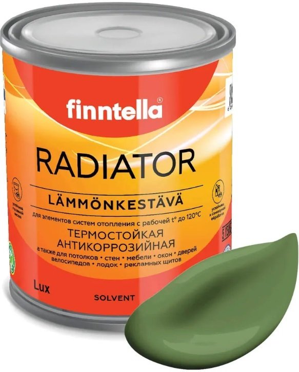 

Краска Finntella Radiator Vihrea F-19-1-1-FL025 0.9 л (зеленый)
