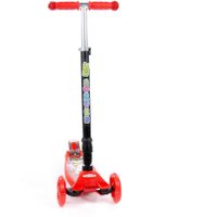 Двухколесный детский самокат Полесье Со складной ручкой 0072C-V1(К-Ч) (красный/черный)