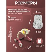 Каталка Bubago Buzzle BG 184-1 (коралловый)