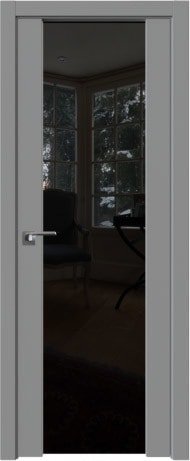 Межкомнатная дверь ProfilDoors 8U L 60x200 (манхэттен/триплекс черный)