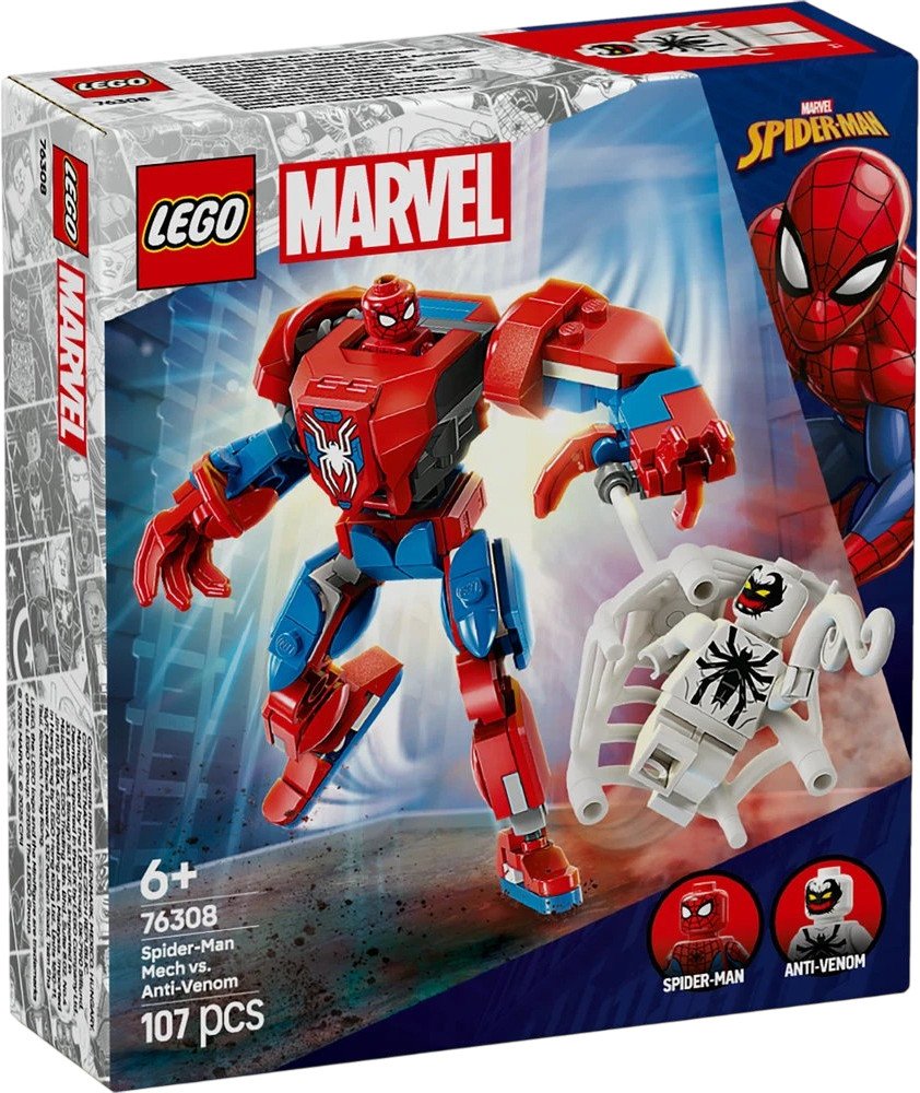 Конструктор LEGO Marvel 76308 Робот Человека-паука против Анти-Венома