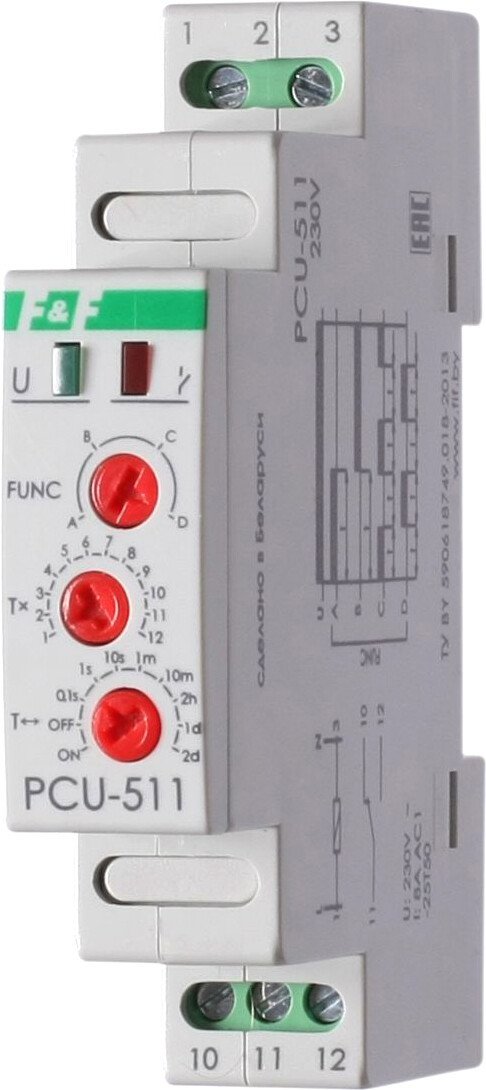 

Реле времени Евроавтоматика F&F PCU-511 EA02.001.010