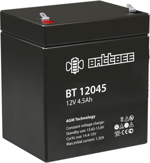 

Аккумулятор для ИБП BattBee BT 12045 (12В/4.5Ач)