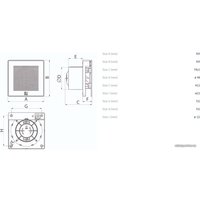 Осевой вентилятор Vortice ME 100/4" LL T (черный металлик)