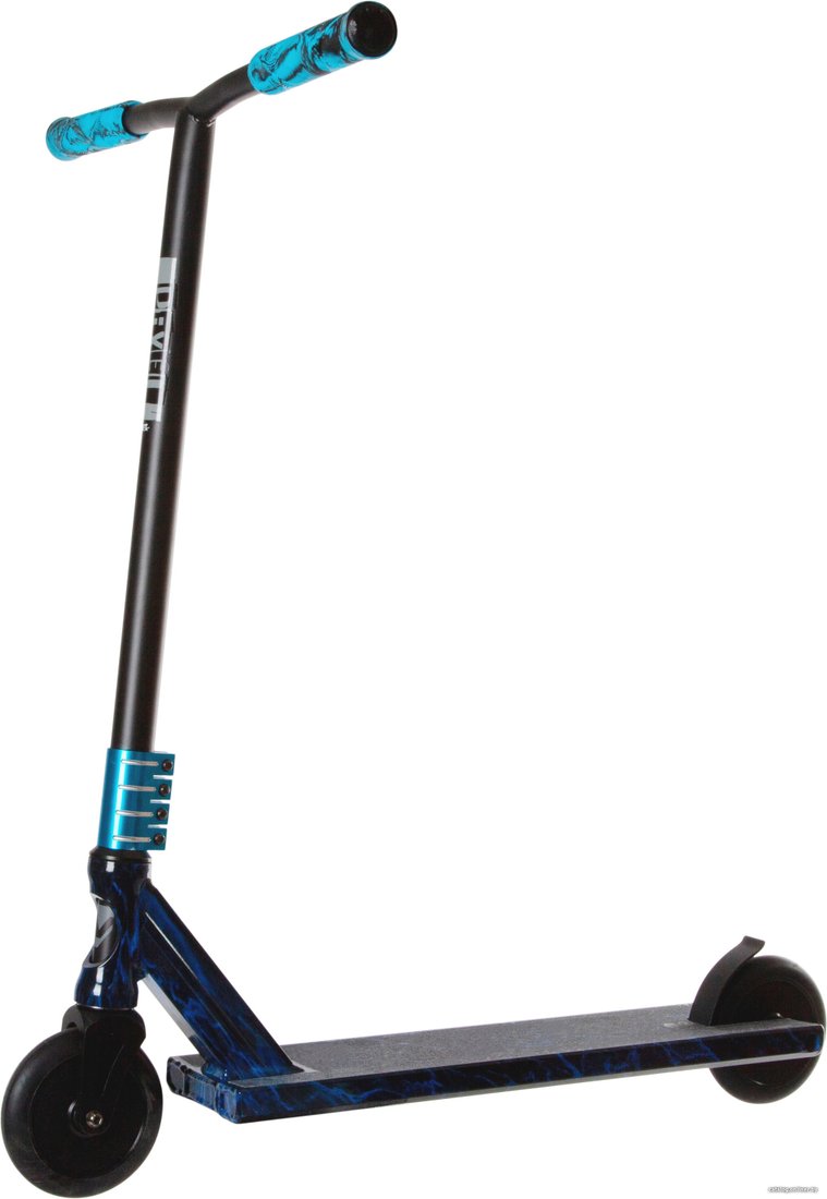 Трюковый самокат Novatrack Pixel Pro 105 Graffiti 120A.PIXEL.BL21 (черный/синий)