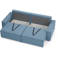 Диван Mio Tesoro Дюссельдорф 293 1.5ек-1.5ек (1175 Savanna Plus Blue)
