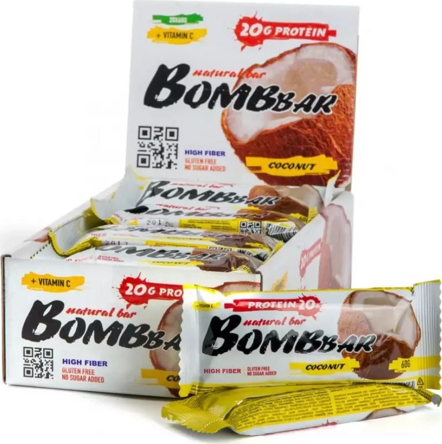 

Протеиновый батончик Bombbar Кокос (60 г)