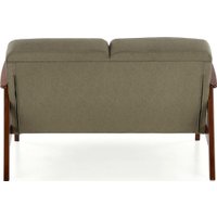 Диван Halmar Milano 2S tap. Castel 39 (оливковый/орех)