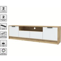 Тумба Интерлиния ТВ Концепт КТ-ТВ4-50 (белый платинум/дуб золотой)