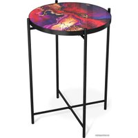 Журнальный столик Sheffilton SHT-CT8-3 (амарантовый/черный муар)