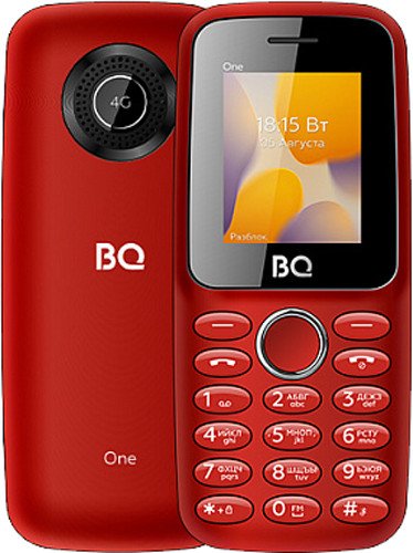 

Кнопочный телефон BQ BQ-1800L One 4G (красный)