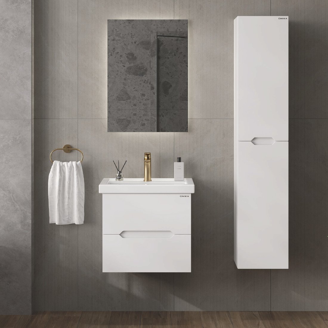 

Onika Тумба под умывальник Айленд 60.13 2 ящика (106161)