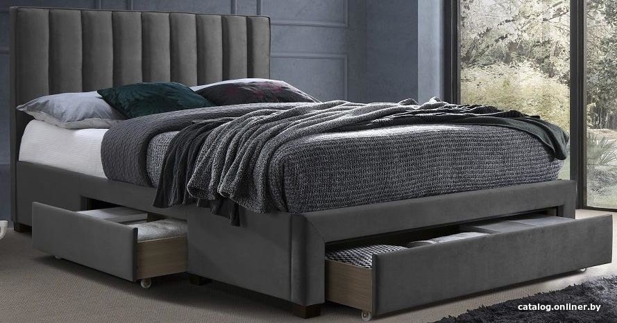 Кровать Halmar Grace 200x160 (серый)