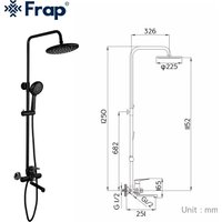 Душевая система  FRAP F2449-6