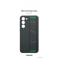 Чехол для телефона Samsung Silicone Grip Case S23+ (черный)