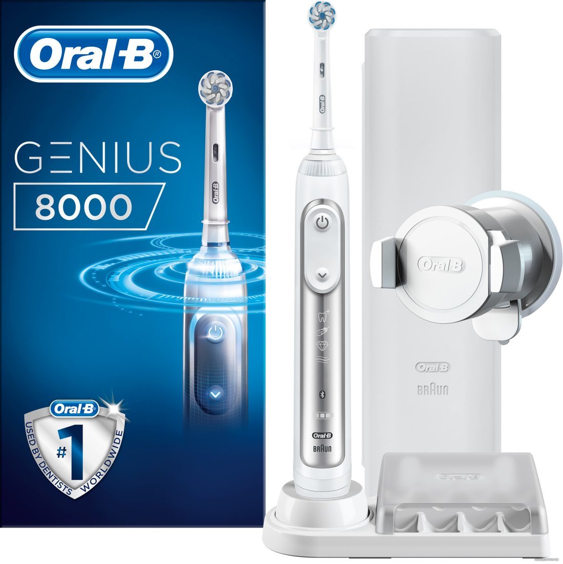 

Электрическая зубная щетка Oral-B Genius 8000 D701.515.5XC (белый) 4210201277361