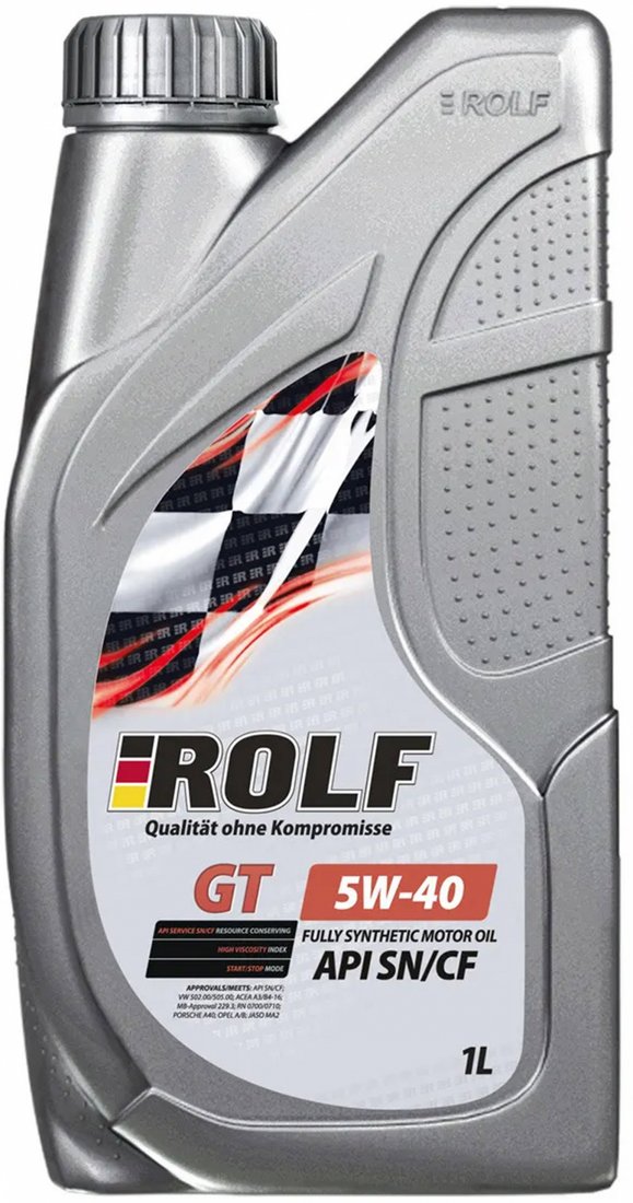 

Моторное масло ROLF GT 5W-40 SN/CF 1л