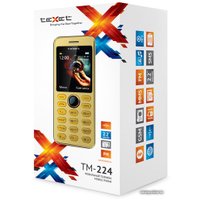 Кнопочный телефон TeXet TM-224 Gold