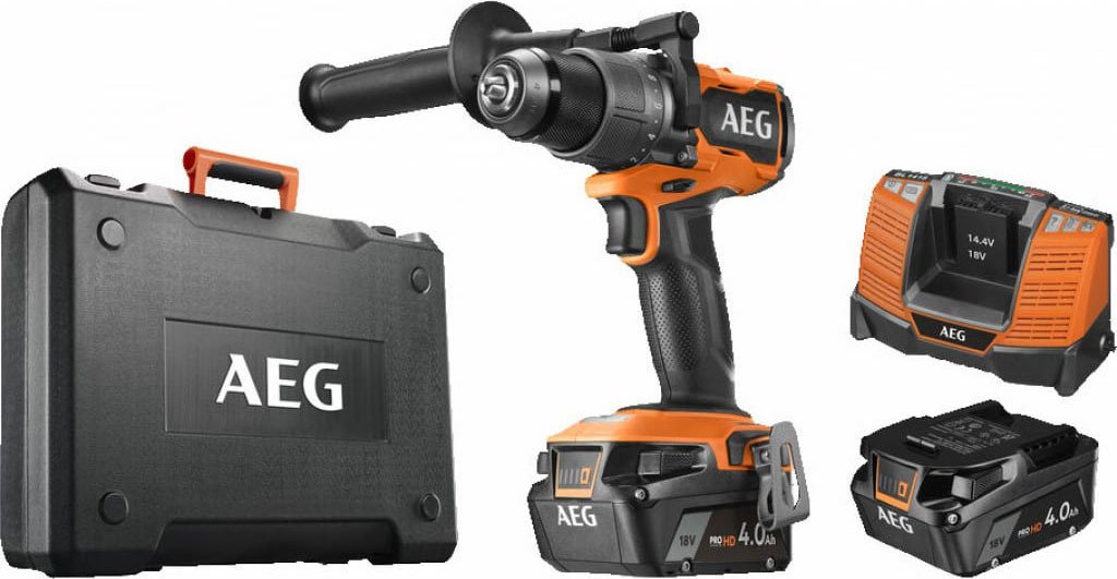 

Дрель-шуруповерт AEG Powertools BS 18C3BL-402C 4935478936 (с 2-мя АКБ, кейс)