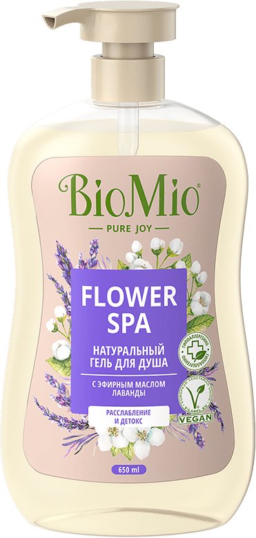 

BioMio Натуральный гель для душа с эфирным маслом лаванды 650 мл
