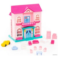 Кукольный домик Полесье София с набором мебели и автомобилем 78018