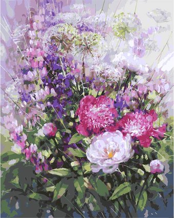 Белоснежка Пионы и люпины 040-AB