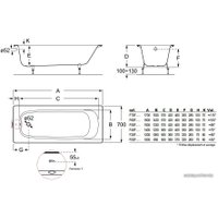 Ванна BLB Africa 160x70