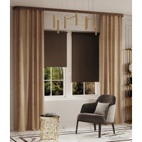 Карниз для штор Legrand Стоун с поворотами 7см 3м 2р 58101279 (кварц/венге)