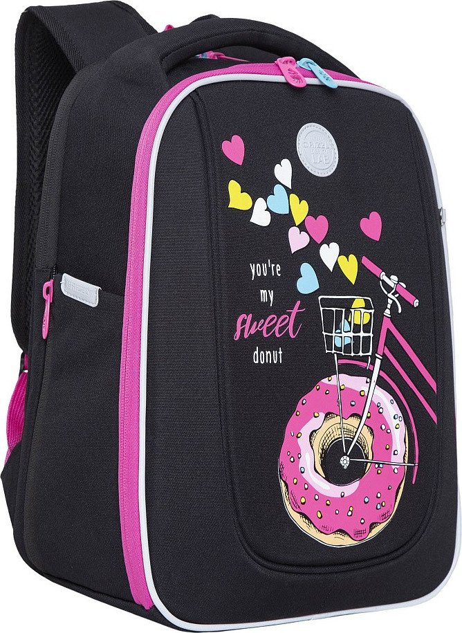 

Школьный рюкзак Grizzly RAf-292-6 (черный)