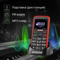 Кнопочный телефон Digma Linx S220 (красный)