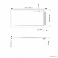 Душевой поддон RGW STM-109W 14202910-01 90x100