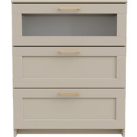 Комод Mio Tesoro Нави 3 ящика 2.15.02.020.19 (кашемир со стеклом)