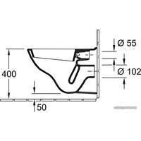 Унитаз подвесной Villeroy & Boch O.novo 5660H101