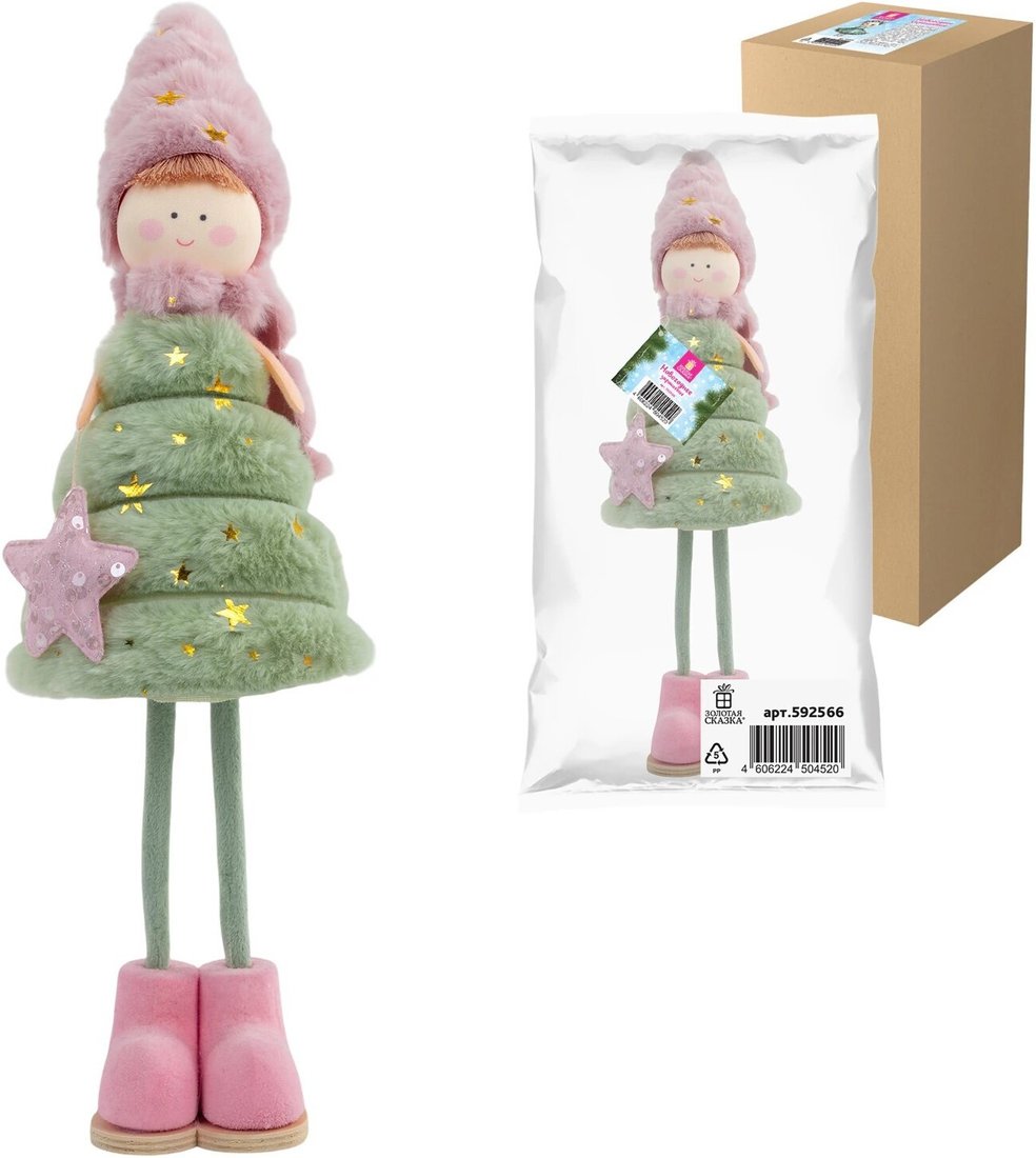 

Кукла Золотая сказка Девочка-елочка 592566