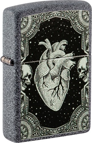 Зажигалка Zippo Iron Stone Heart Design 48720