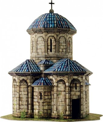 Сборная модель Умная Бумага Церковь Кветера 4627081553322