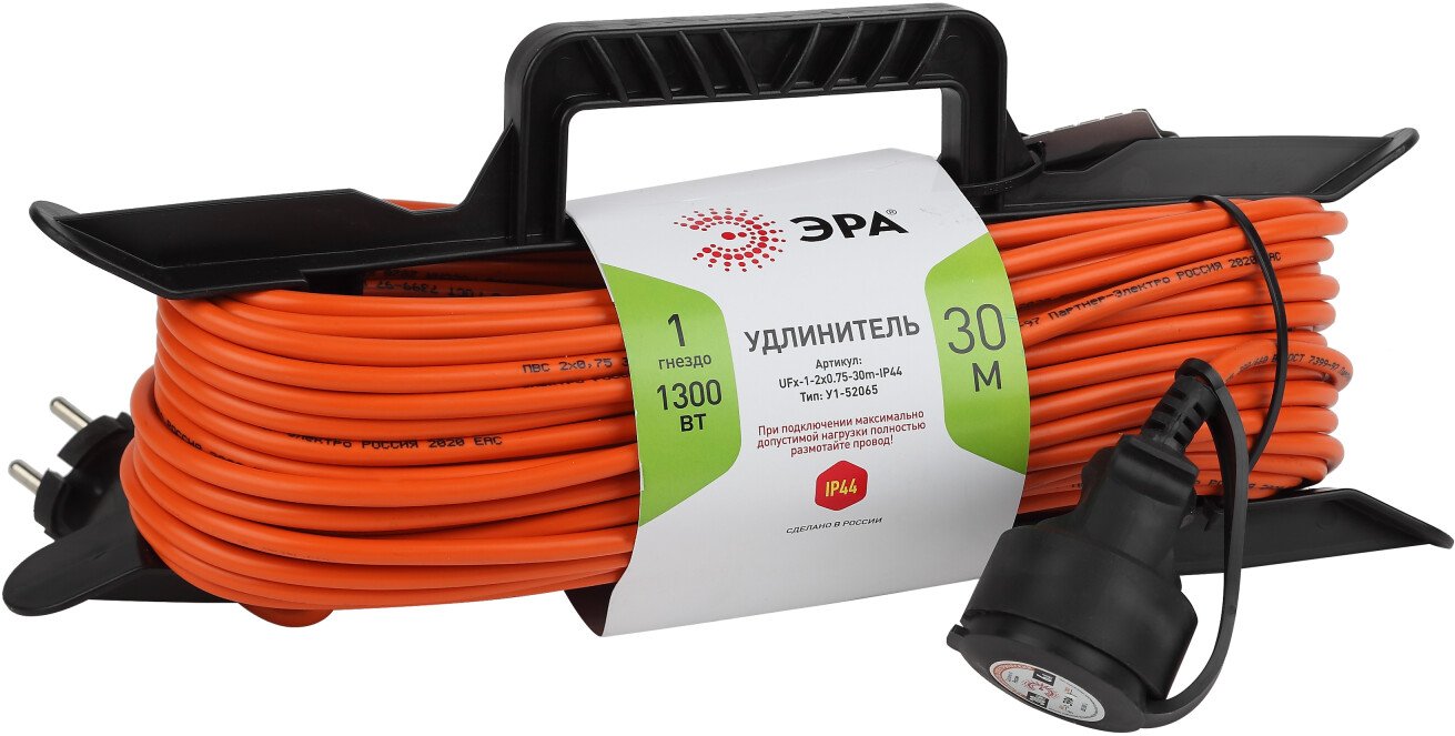 Удлинитель ЭРА UFx-1-2x0.75-30m Б0046822