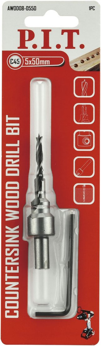 Сверло P.I.T. AWOD08-0550