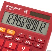 Бухгалтерский калькулятор BRAUBERG Ultra 12-WR 250494 (бордовый)