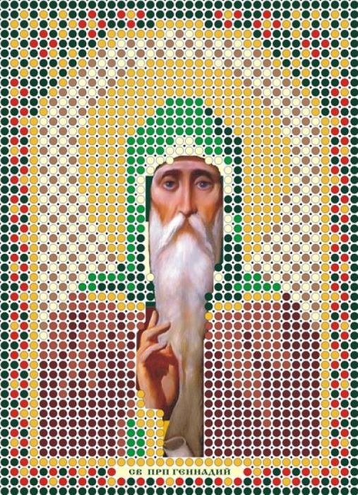 

Набор для вышивания Русская сказка Св. преподобный Геннадий Костромской ММ-038б