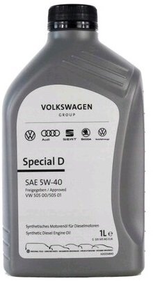 Моторное масло AUDI/Volkswagen Special D 5W-40 1л GS55505M2