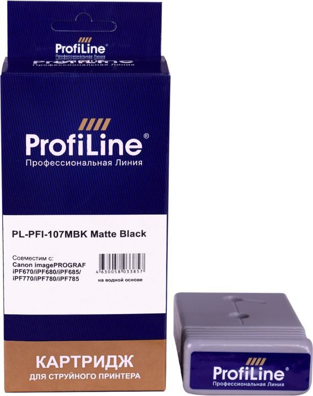 

Картридж ProfiLine PL-PFI-107MBK (аналог Canon PFI-107MBK_MBK)