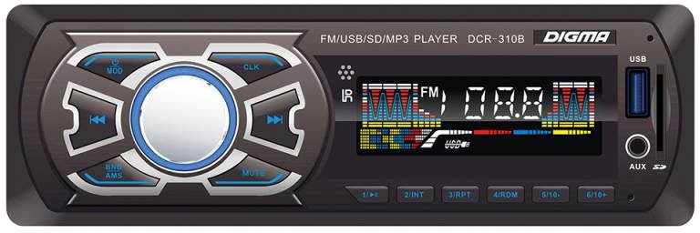 

USB-магнитола Digma DCR-310B